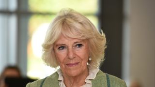 BATH, ENGLAND - OCTOBER 22: Camilla, Duchess of Cornwall opens Royal National Hospital for Rheumatic Diseases (RNHRD) and Brownsword Therapies Centre on October 22, 2019 in Bath, England. (Photo by Finnbarr Webster - WPA Pool / Getty Images)