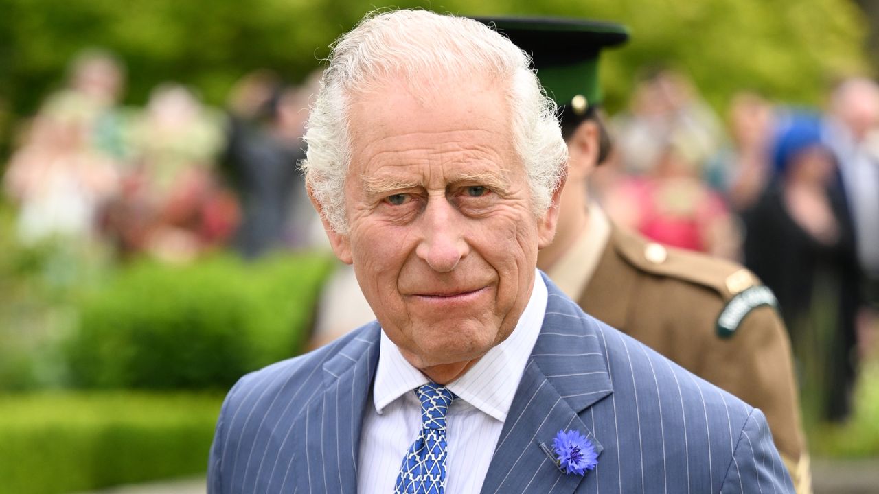 The coronation disappointment that will be made up for at King Charles&#039; birthday celebration. Seen here he attends a garden party at Hillsborough Castle