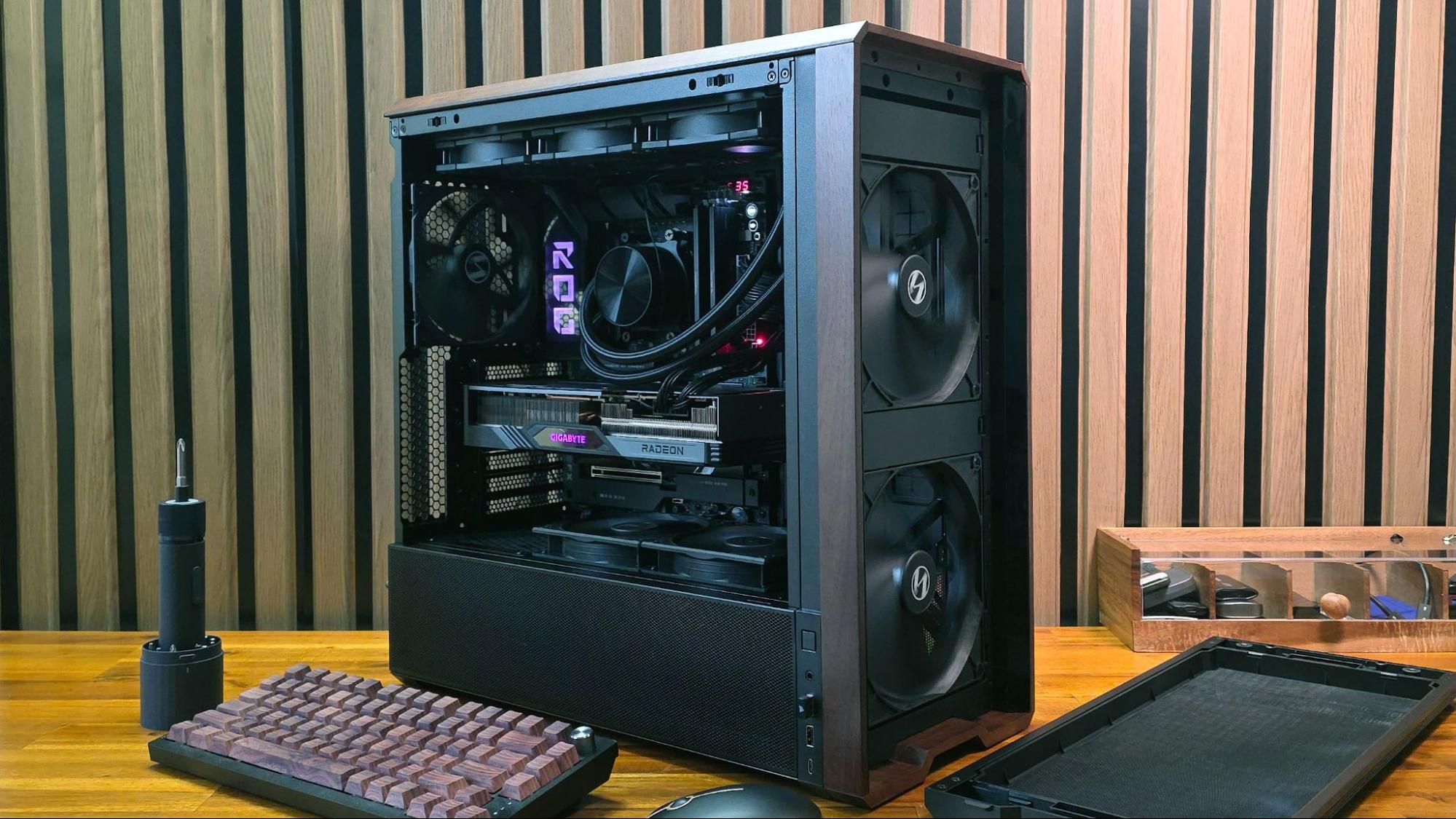 Hands-on with Lian Li's Lancool 217 PC case: High airflow, wood
