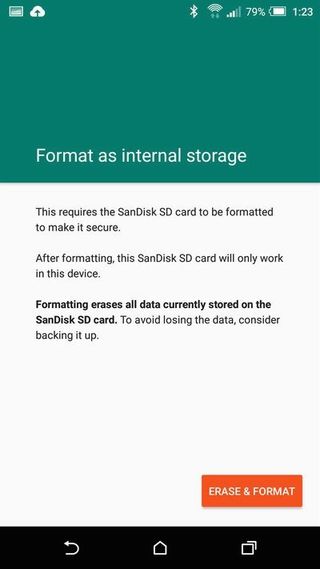 Internal storage option