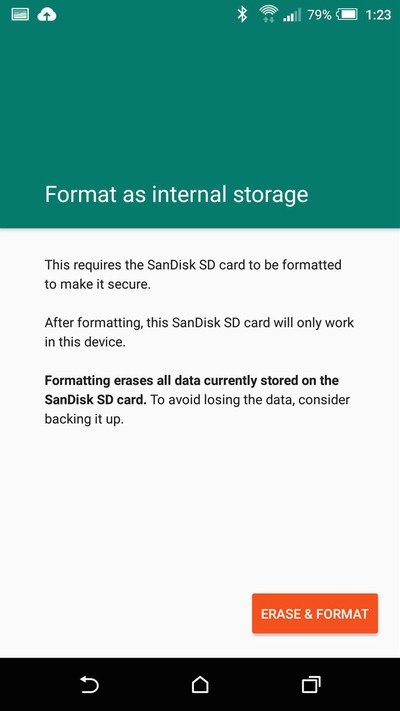 Internal storage option