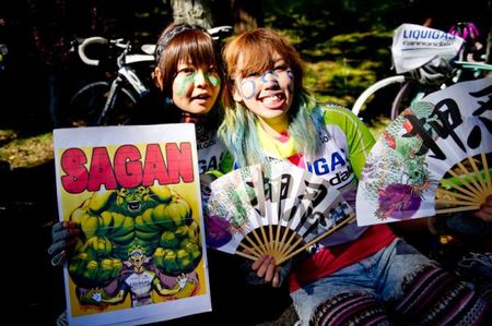 Peter Sagan and Daniel Oss are big in Japan.
