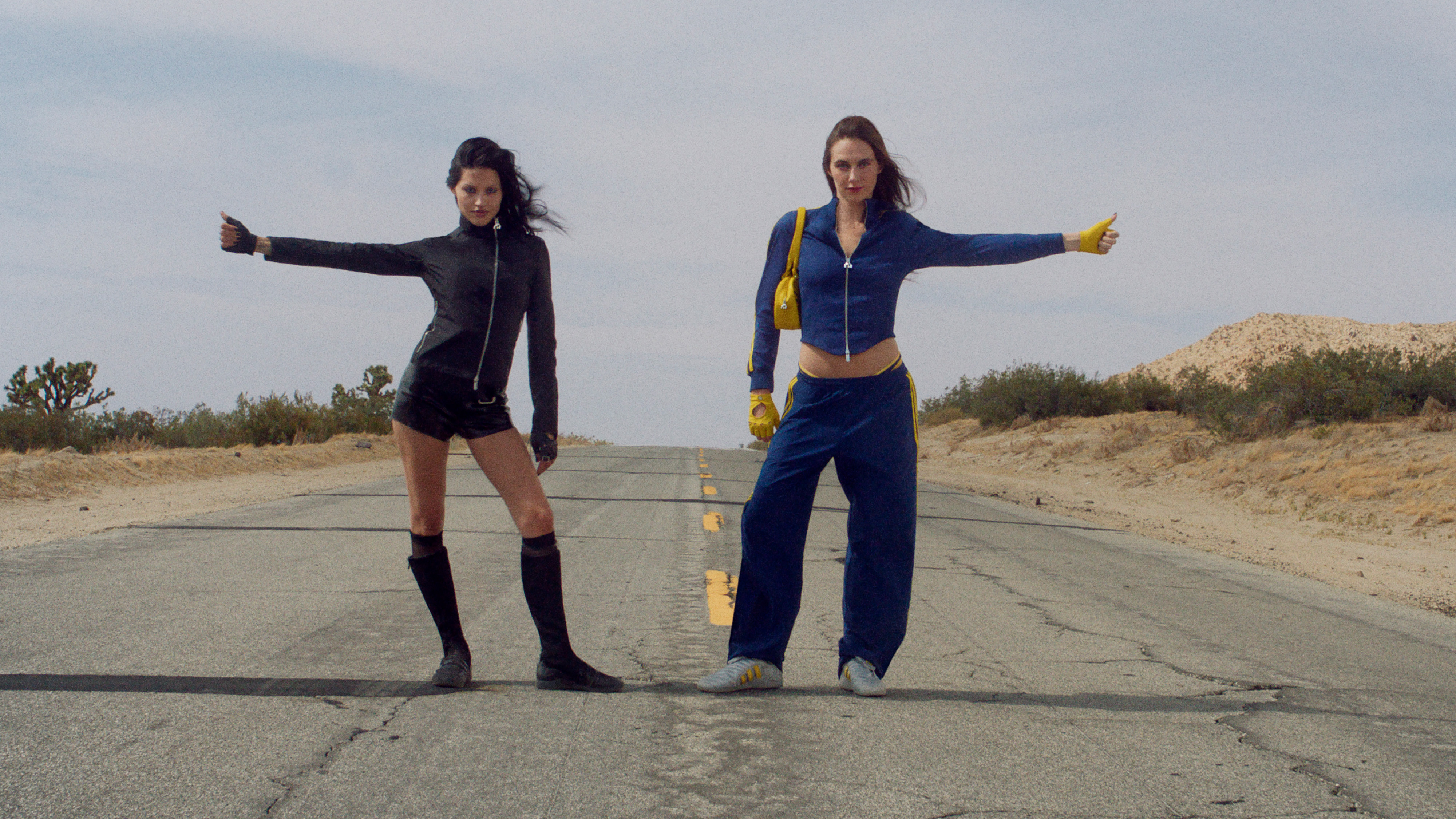 The Adidas and Miaou campaign starring Gabbriette and Devon Lee Carlson.