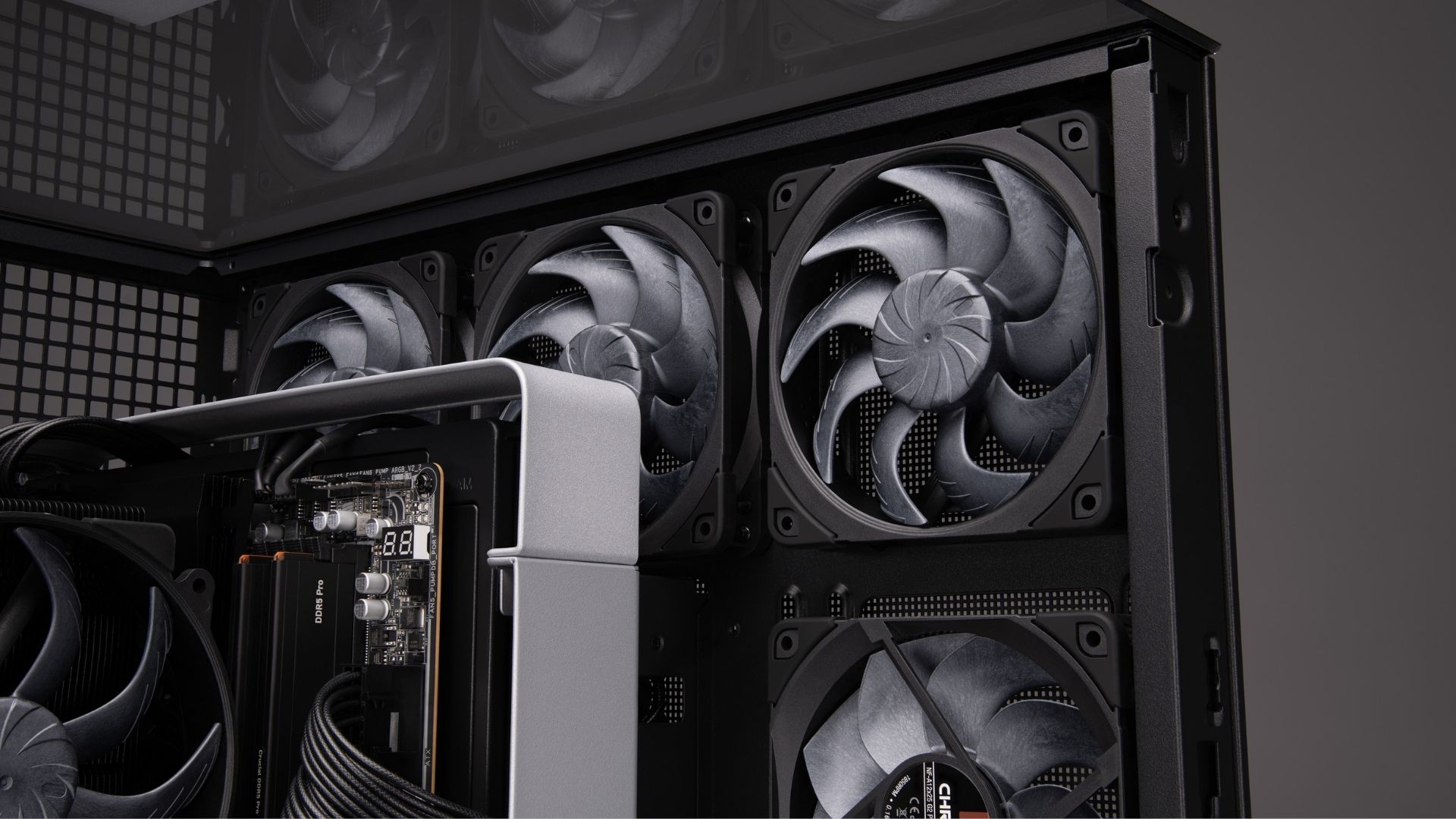 Noctua's NF-A12x25 G2 in black, in a gaming PC