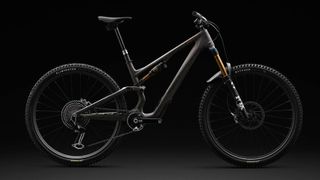 The new Specialized S-Works Stumpjumper seen side on with a black background