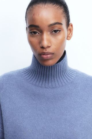 Oversized Polo-Neck Jumper