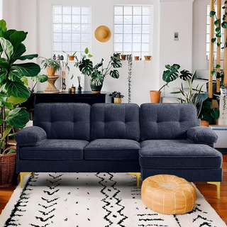navy sectional couch