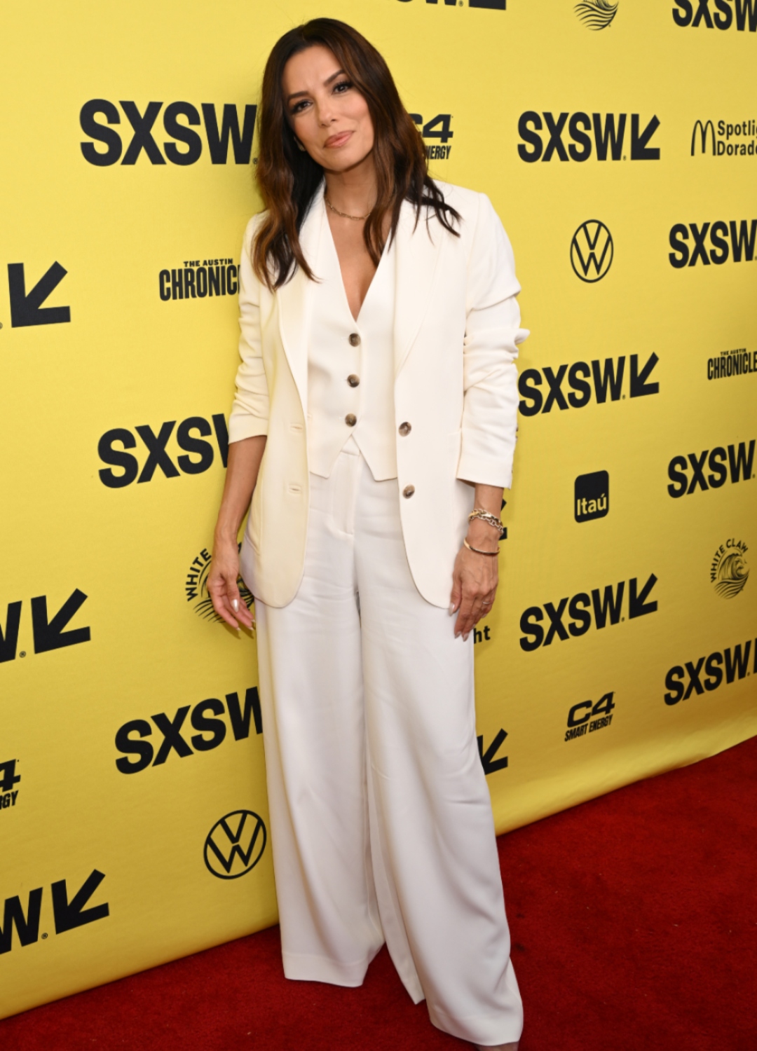 Eva Longoria wearing trousers