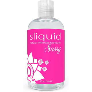 A photo of the Sliquid bottle, one of the best anal lubes 