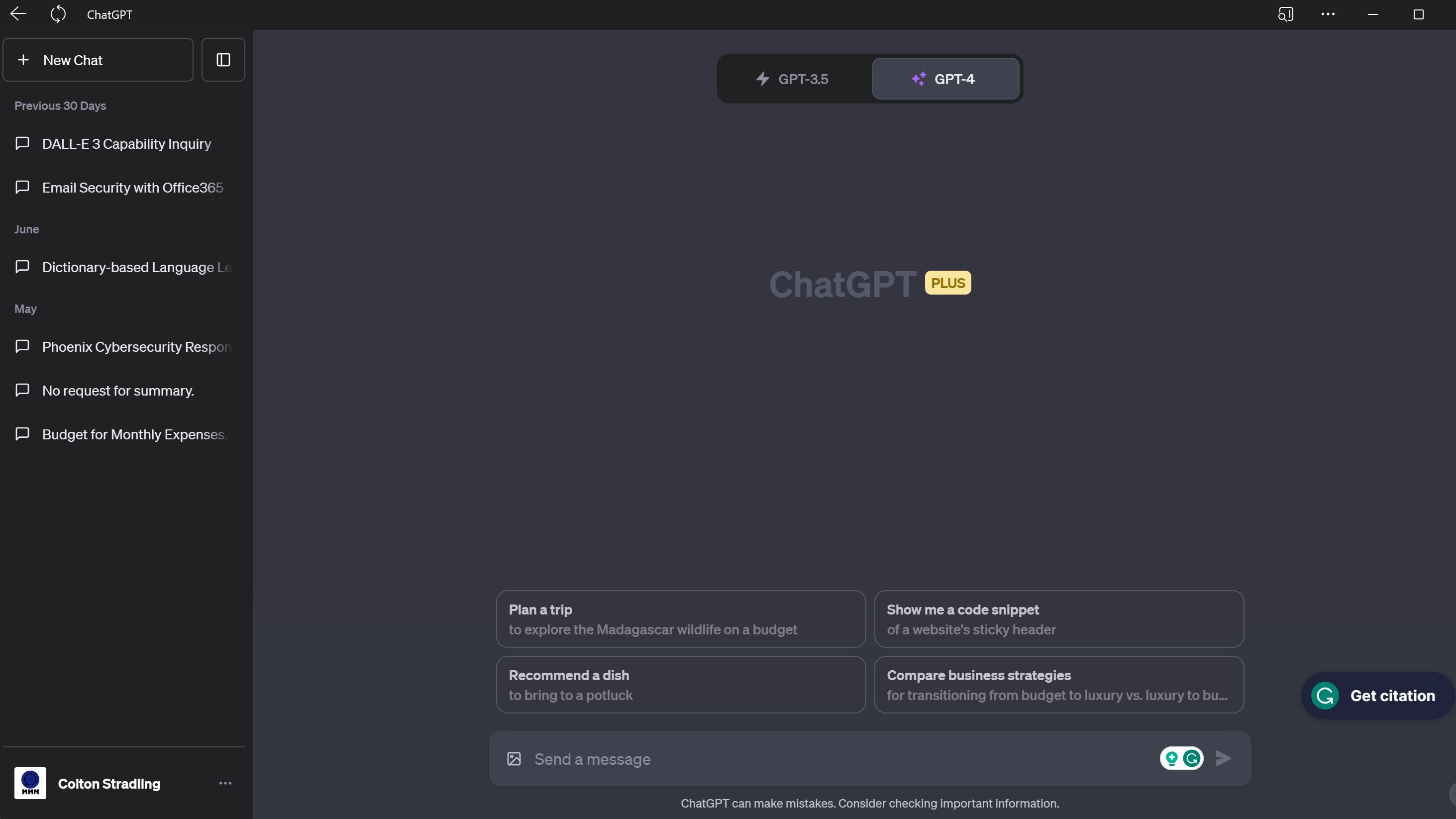 Imagen del sitio ChatGPT como aplicación