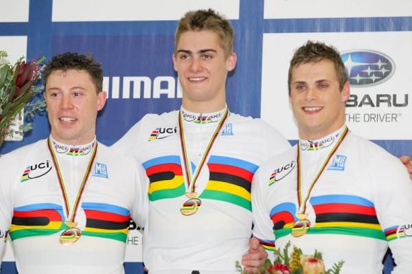 The Aussie team sprint World Champions.