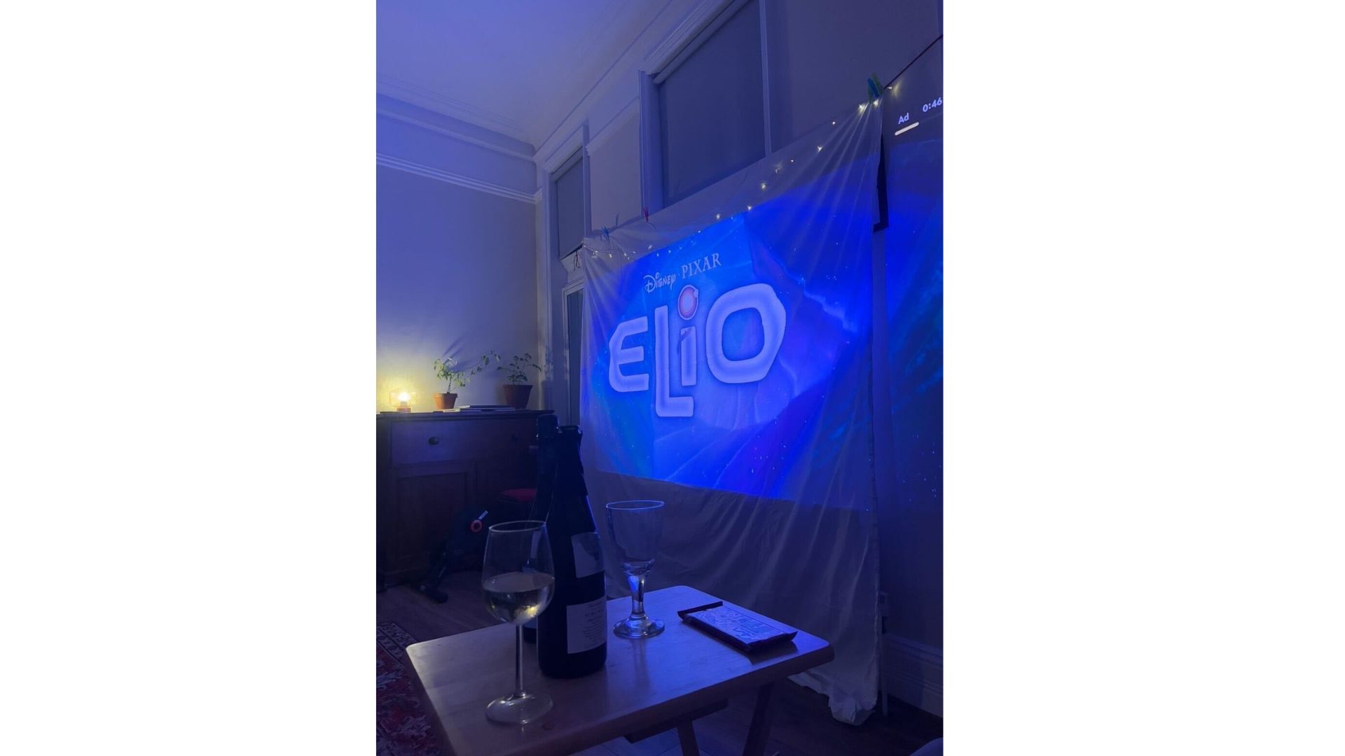 an image of the hisense 4k being used to show Elio