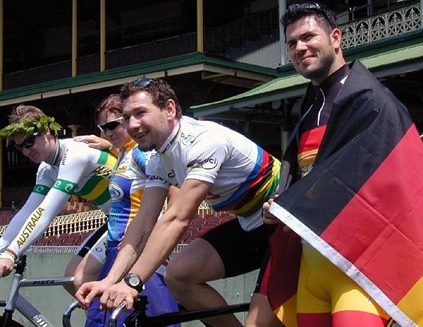 (l-r): Bayley, Bates, Wolff and John enjoy the Sydney sunshine