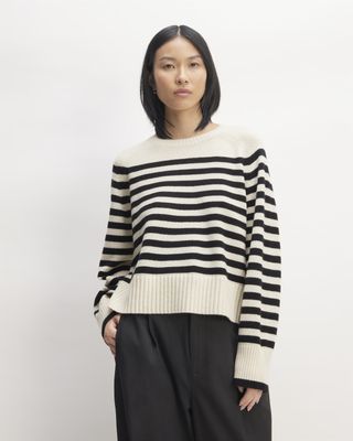 The Cashmere Boxy Crew Sweater (Was $198)