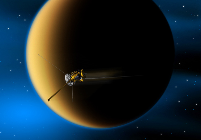 Spacecraft to Skim Atmosphere of Saturn&#039;s Moon Titan