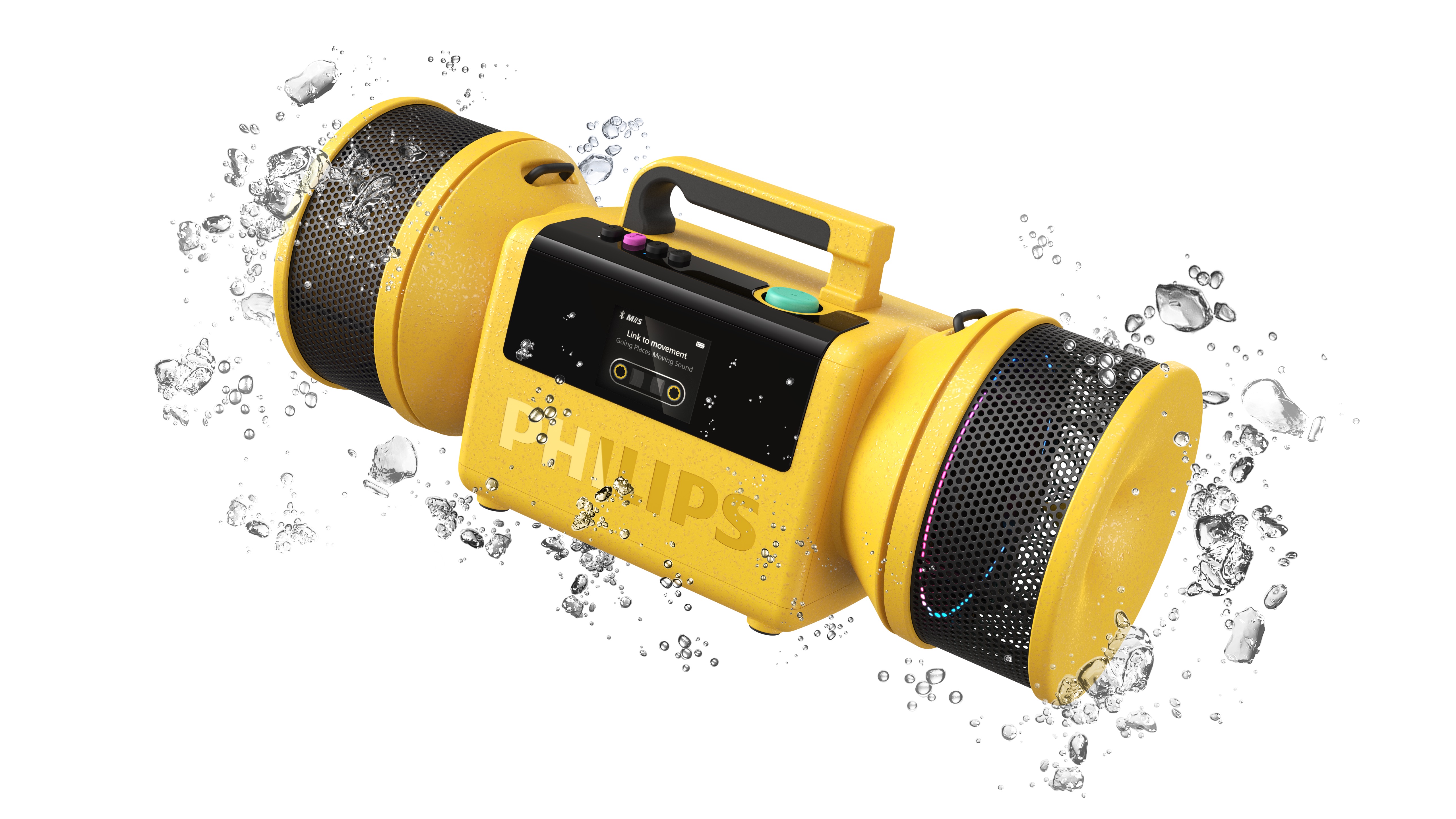 Philips The Tube yellow speaker