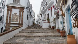 A village street in Spain.