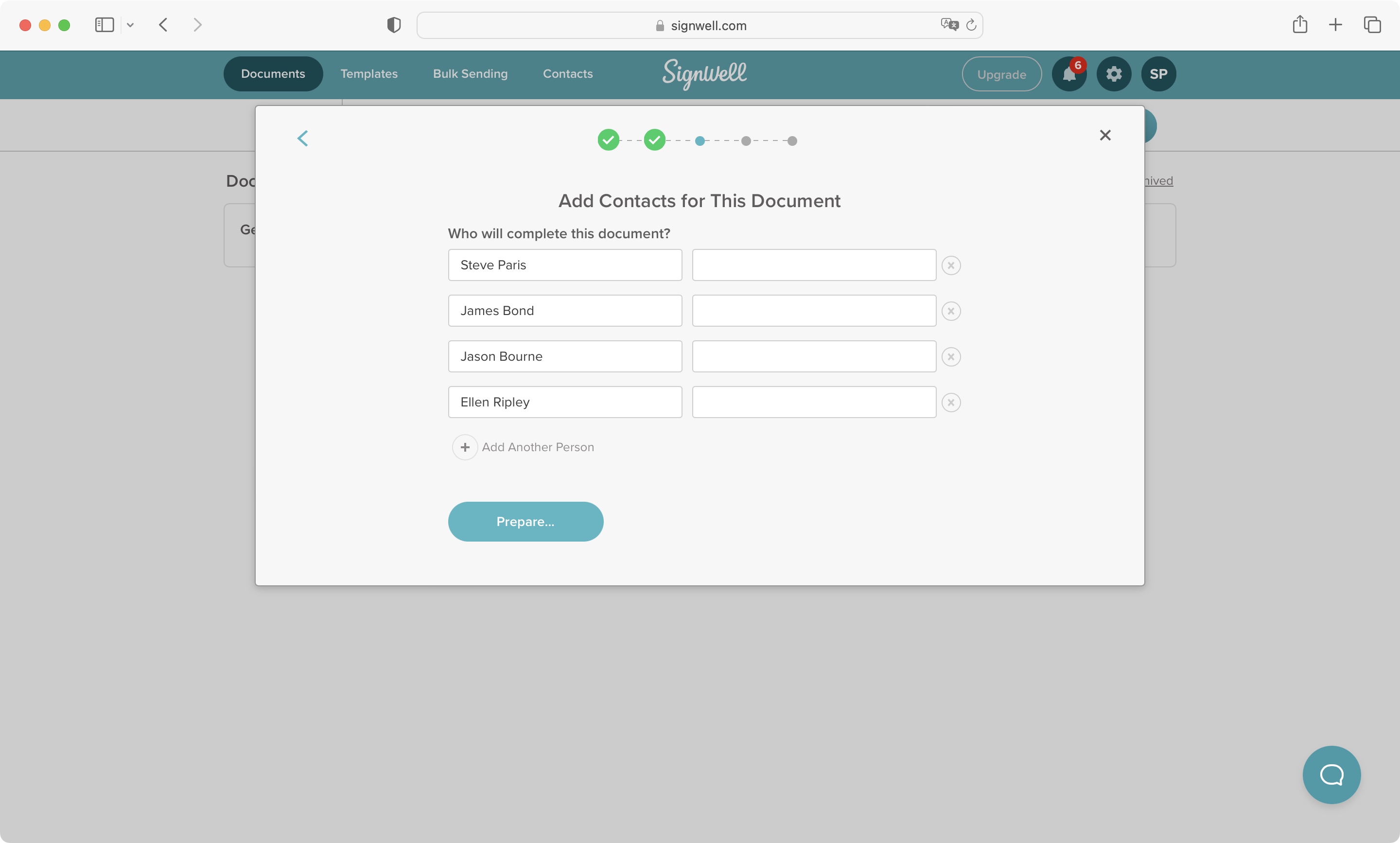 SignWell eSign software solution during our test and review process