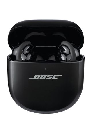 Bose QuietComfort Ultra wireless earbuds with case.