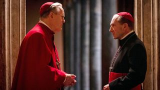 Ralph Fiennes as Thomas Cardinal Lawrence in "Conclave"