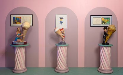 Artworks inside 'SCOOP: A Wonderful Ice Cream World' by Bompas & Parr