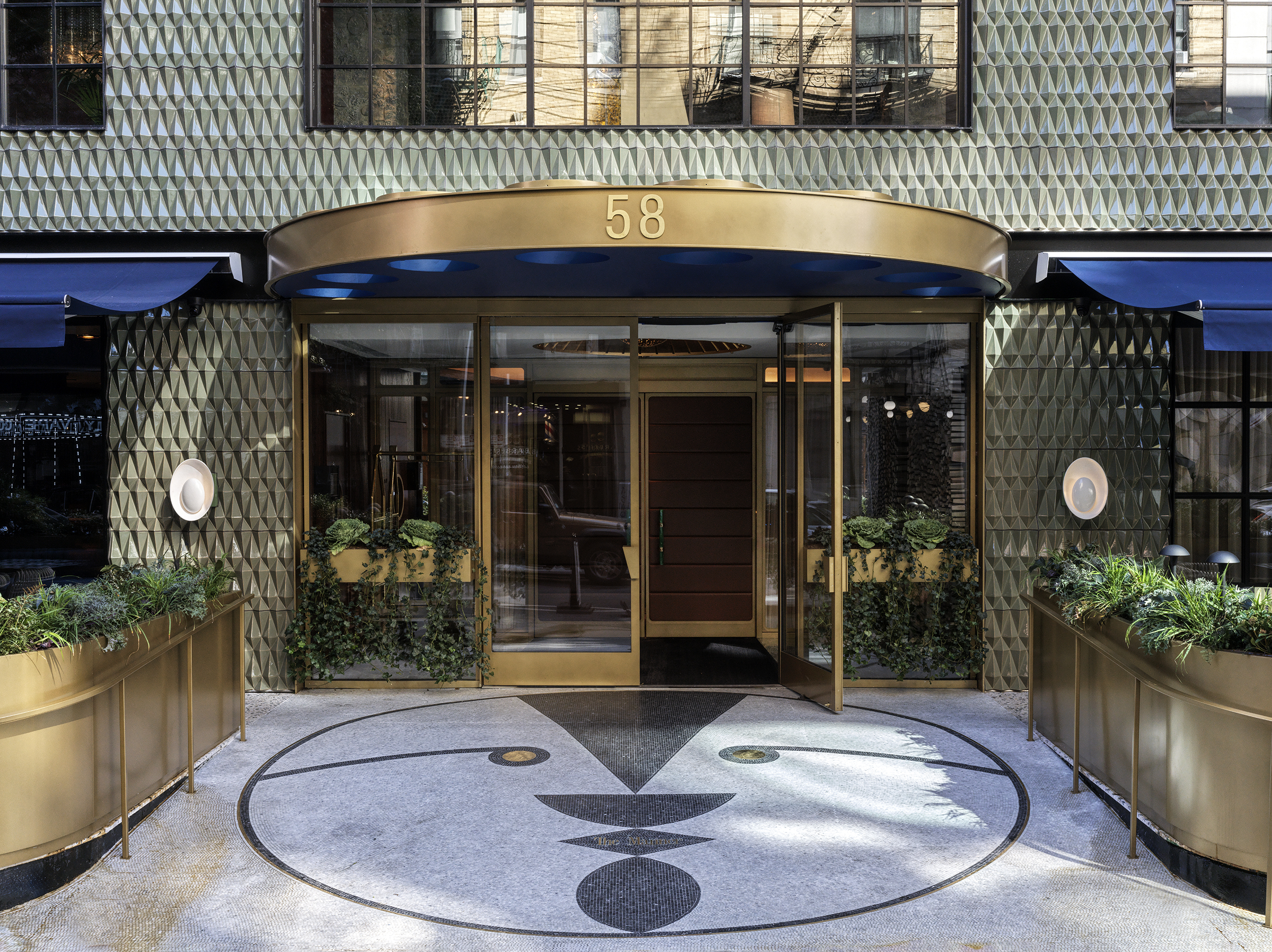 Interiors photographs of The Manner hotel in SoHo, New York