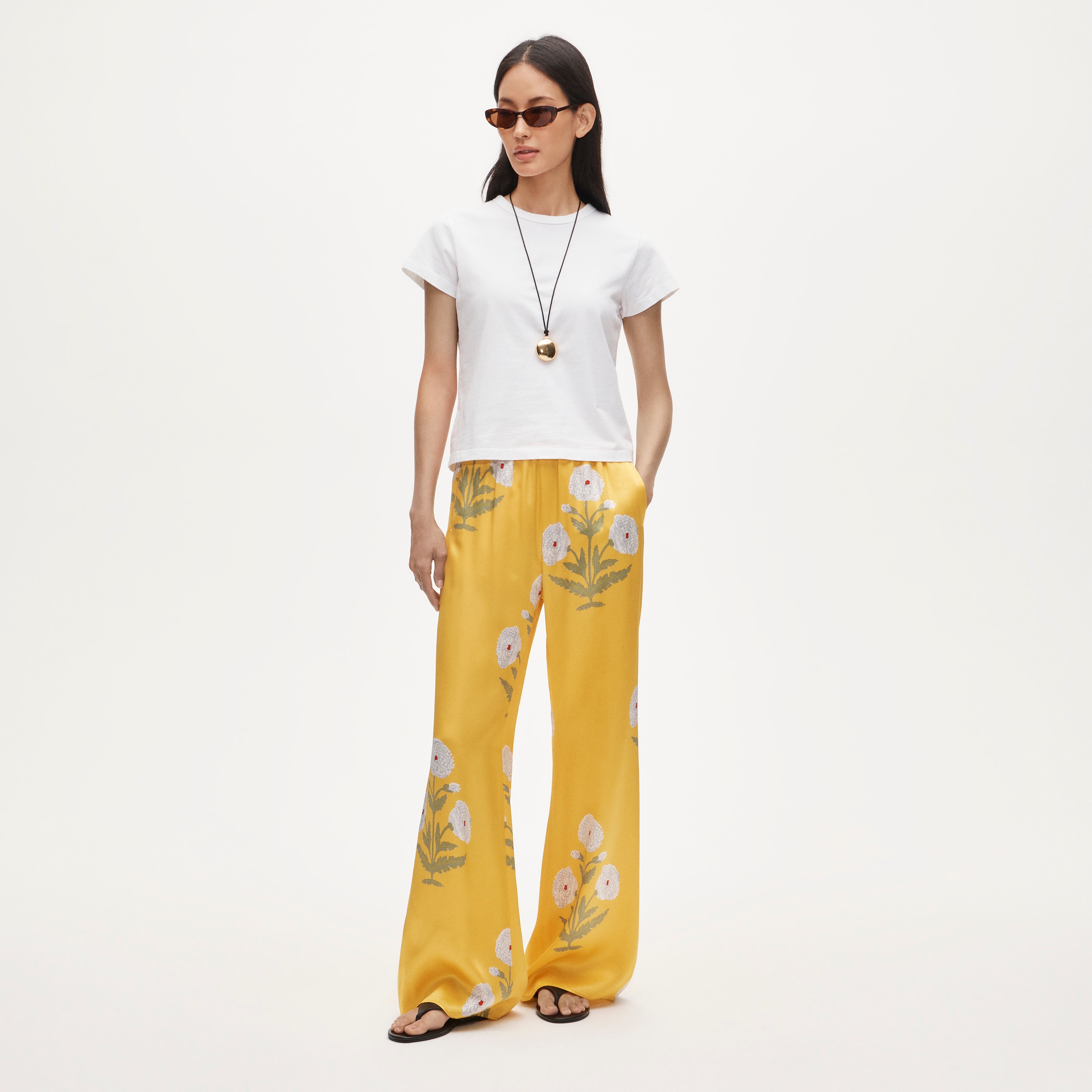 Cosmo Pant in Marigold Block Print