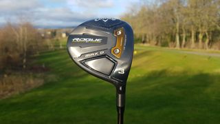 The bottom of the Callaway Rogue ST MAX D Fairway Wood
