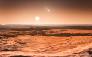 Artist's impression of the Gliese 667C system.