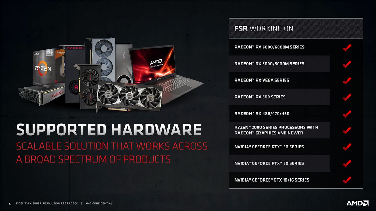 AMD FidelityFX Super Resolution slide deck