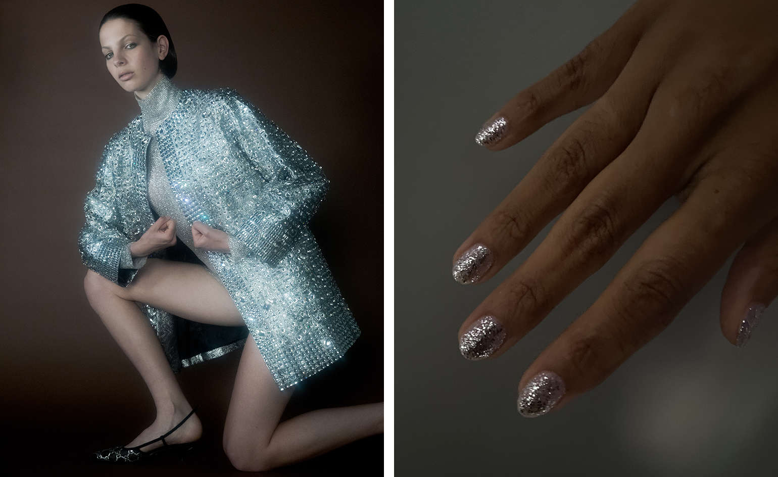 Jacket by Bottega Veneta. Gloves by Ines. Photography by Romain Duquesne. Fashion by Jason Hughes. 