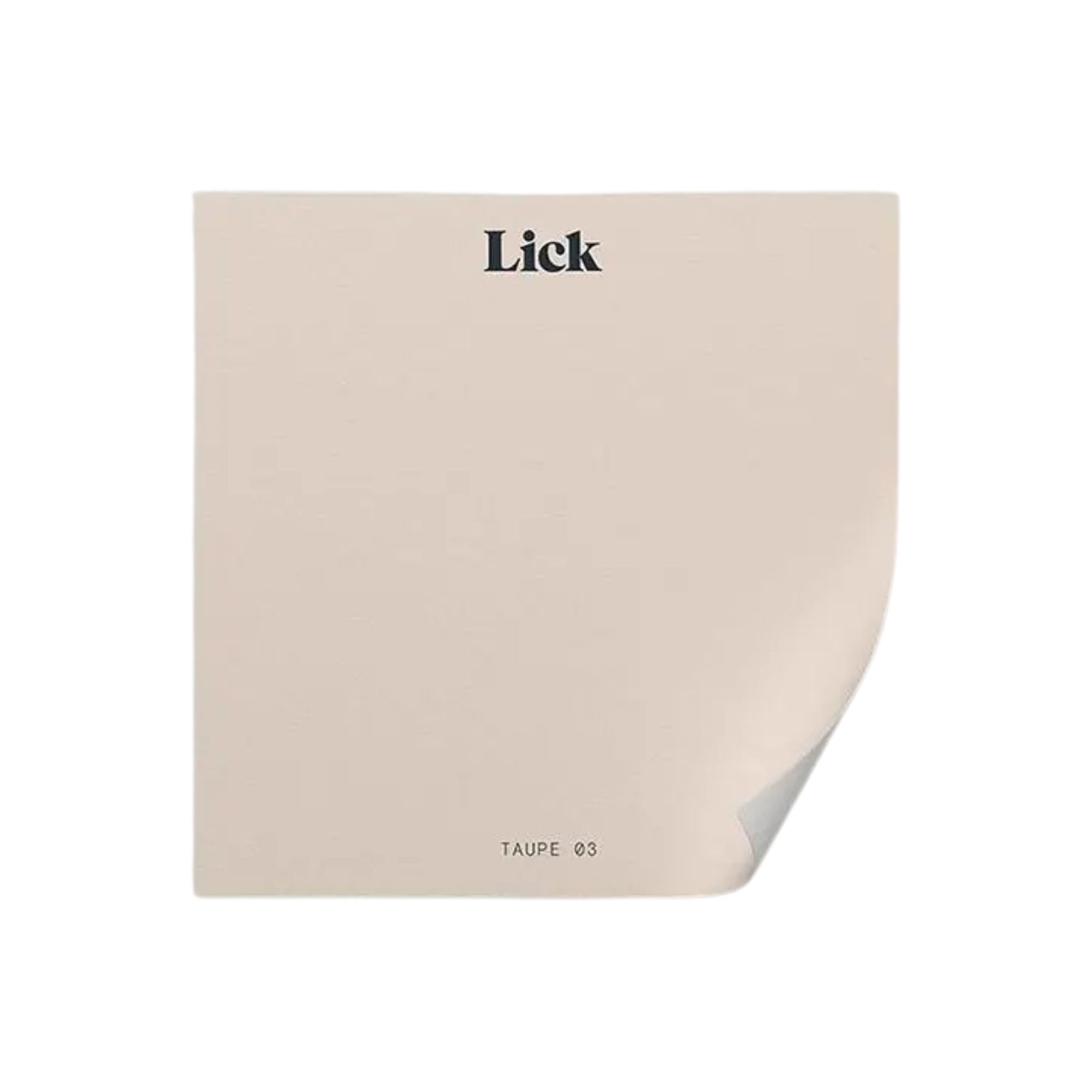 Lick, Lick Taupe 03 Paint Color Sample