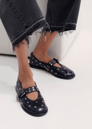 Stud Ballerina Flat