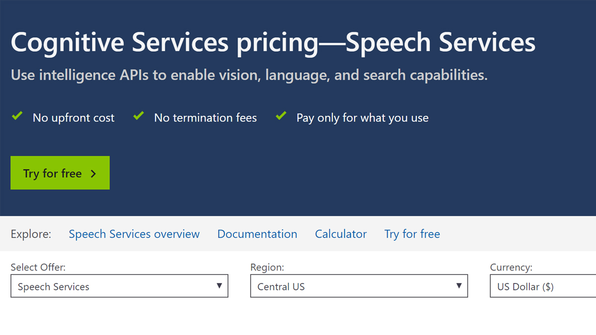 Microsoft Azure Review Cutting Edge Voice Processing Techradar