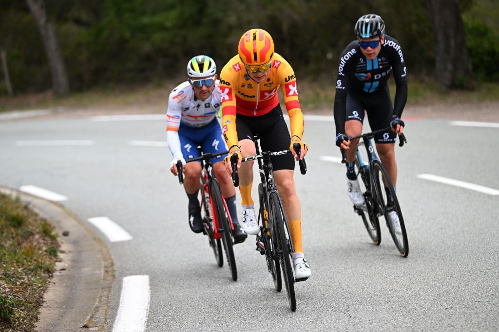 ANTIBES FRANCE FEBRUARY 18 Idar Andersen of Norway and UnoX Pro Cycling Team competes during the 55th Tour Des Alpes Maritimes Et Du Var 2023 Stage 2 a 1794km stage from MandelieulaNapoule to Antibes tour0683 on February 18 2023 in Antibes France Photo by Luc ClaessenGetty Images