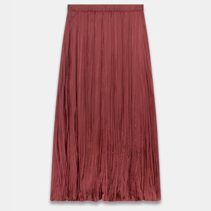 Mint Velvet, satin pleated maxi skirt
