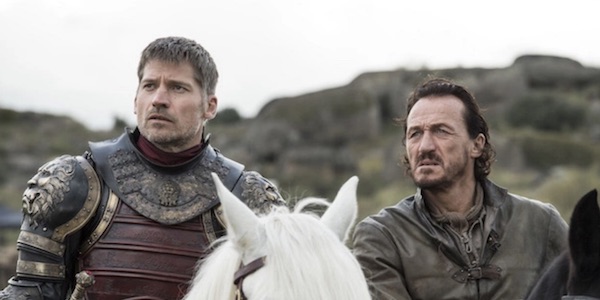 Jaime and Bronn before Dany attacked