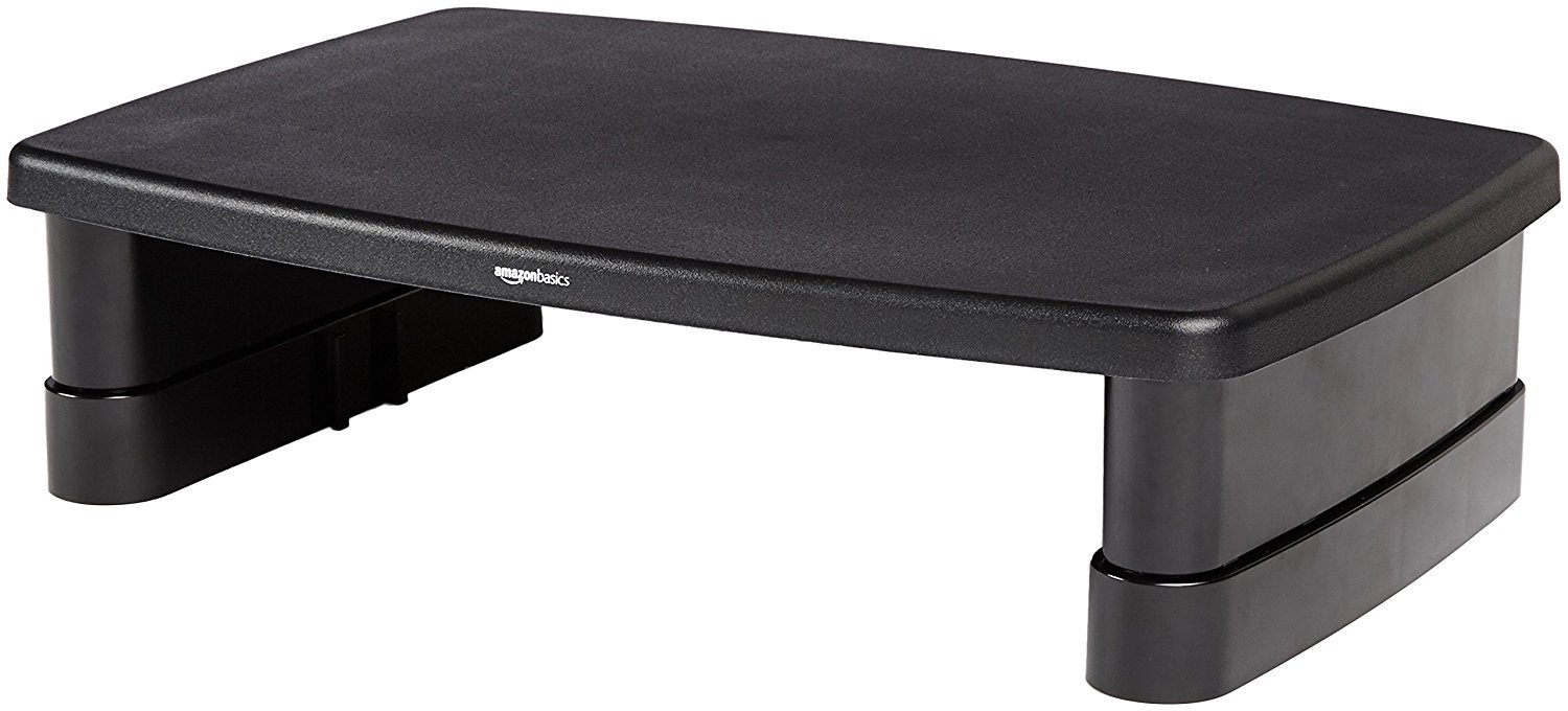 AmazonBasics adjustable monitor stand