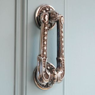 Aged Nickel Regency Style Door Knocker