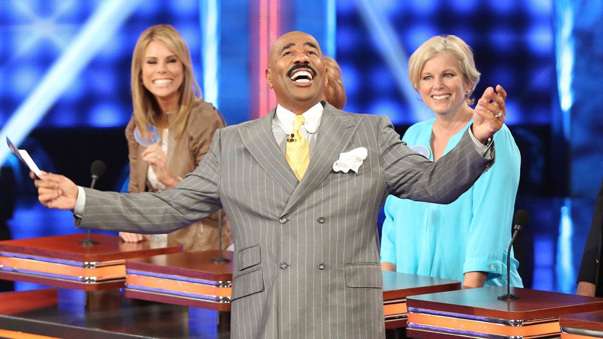 &#039;Family Feud,&#039; hosted by Steve Harvey, beat &#039;Jeopardy!&#039; for the syndication lead as Olympics started on NBC.