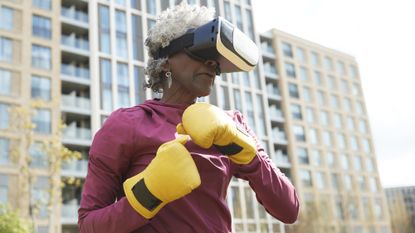 Virtual reality boxing workout