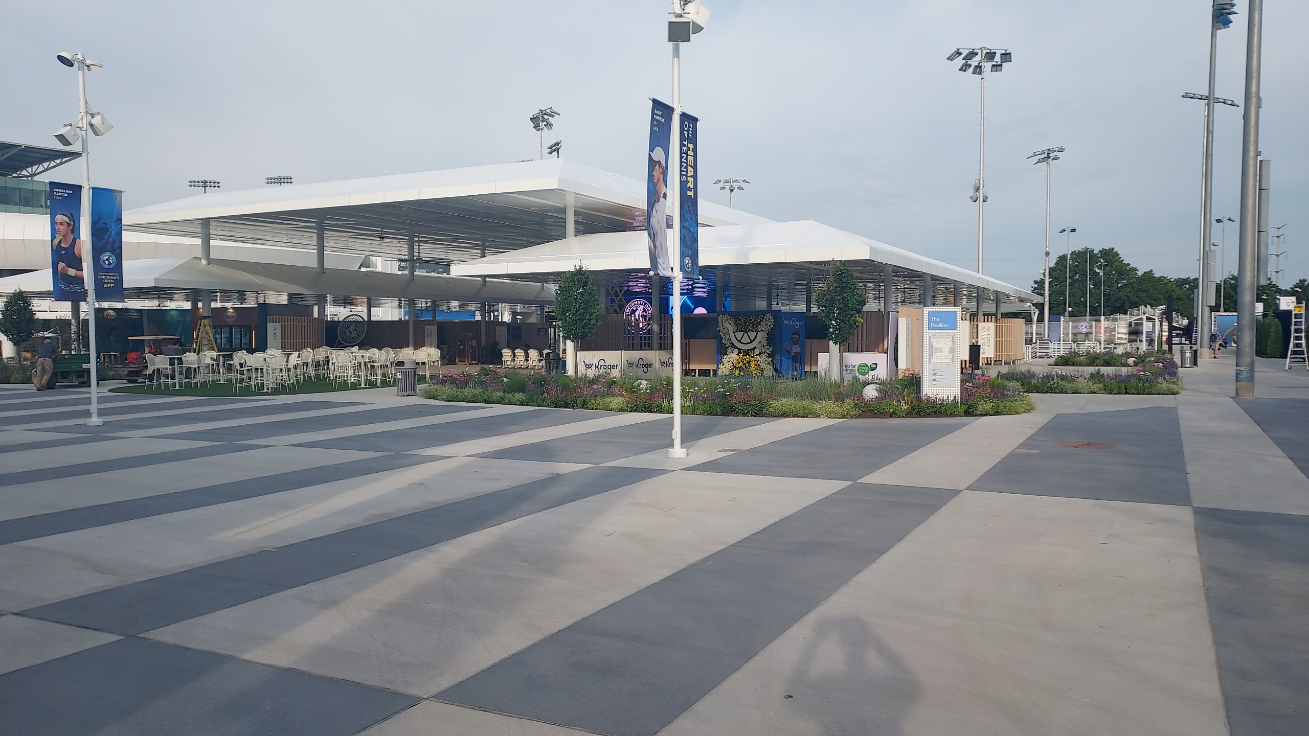 Sites from The Cincinnati Open before it opened fans.