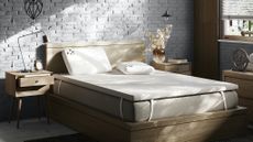 panda mattress topper on bed