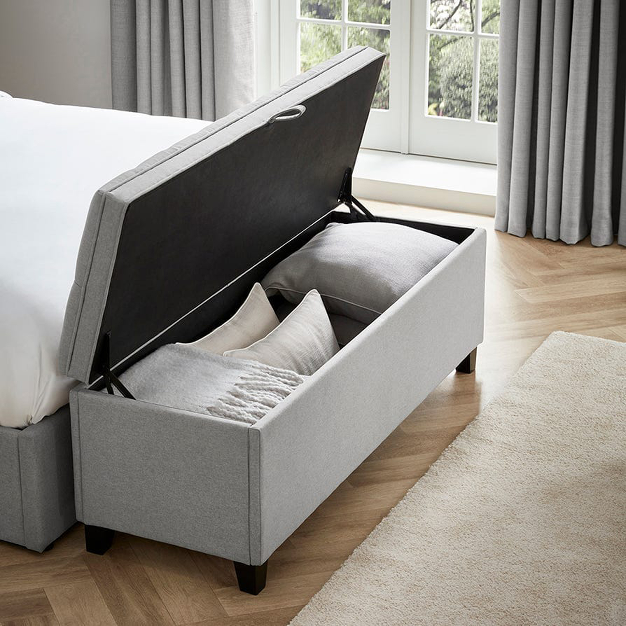 DUSK Middleton Button Back Storage Ottoman