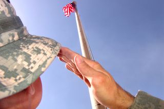 Military Flag Salute