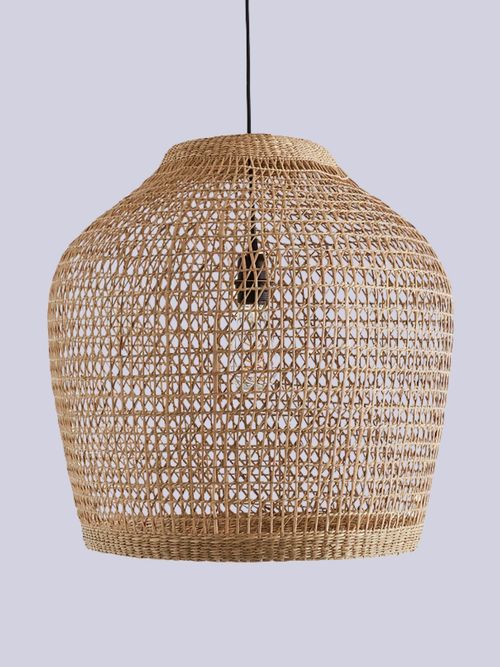Woven Grass Ceiling Light