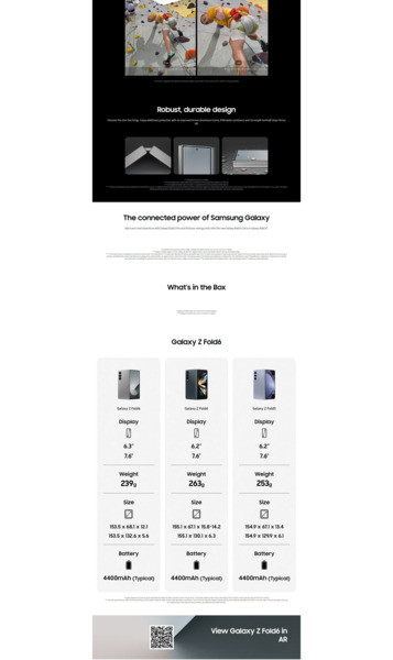 Fuite d'images marketing du Galaxy Z Fold 6