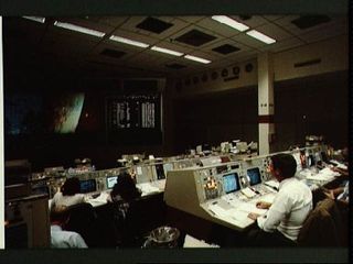 Mission Control Center during STS 41-D