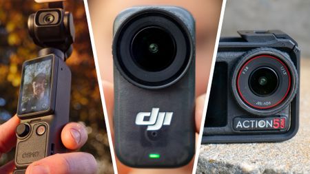 A selection of DJI cameras in the hands of reviewers