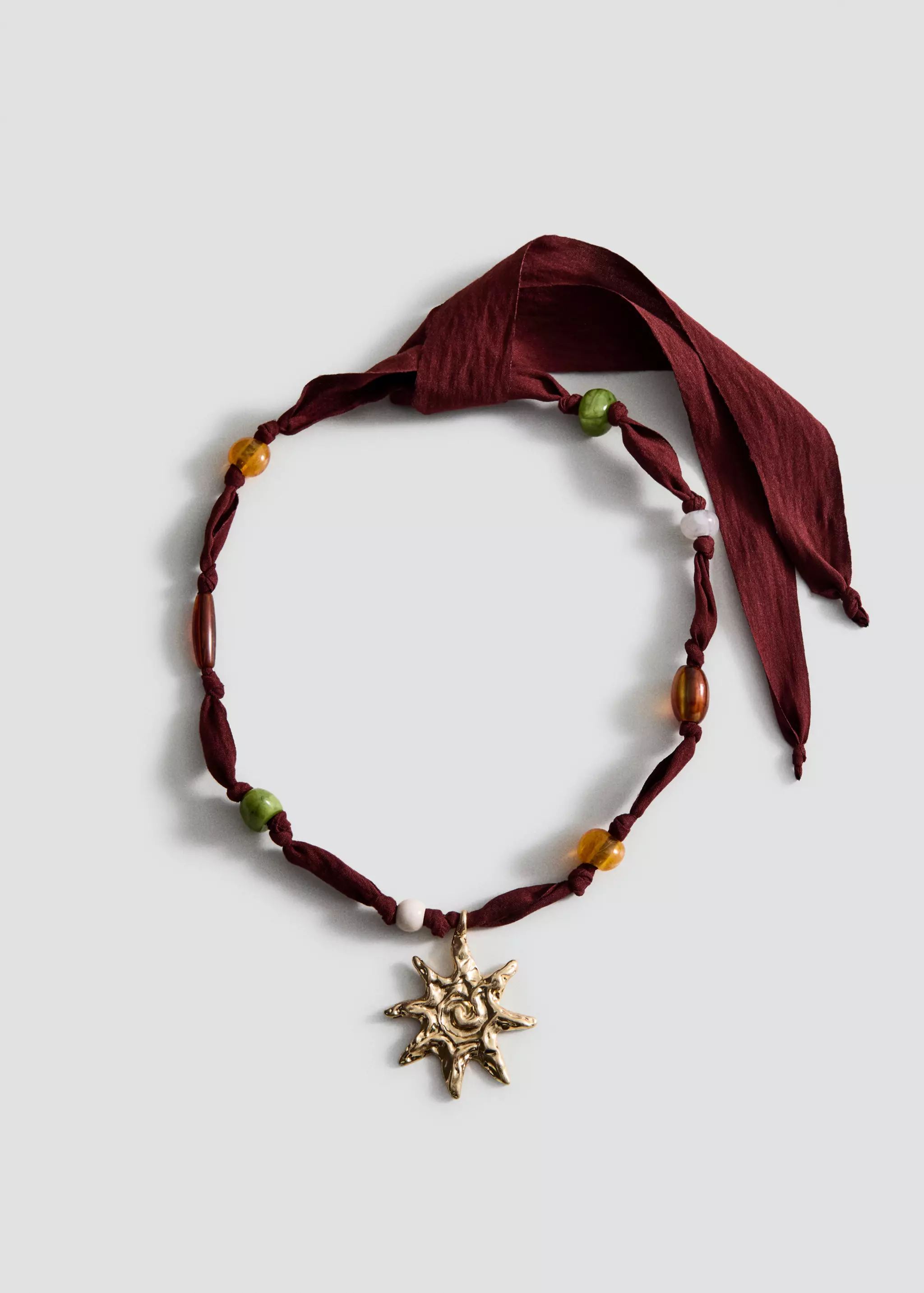 Bead Necklace With Sun Detail - Women | Mango Usa